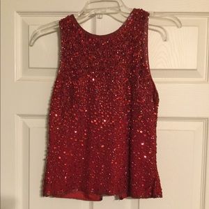 Sequined Sleeveless Top